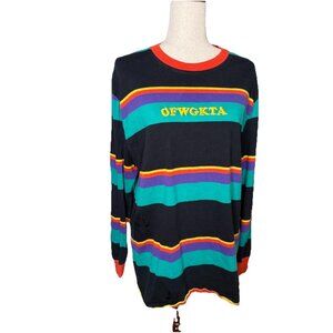 Odd Future Shirt Multicolor OFWGKTA Tyler The Creator Hip Hop Striped L Seen Tic